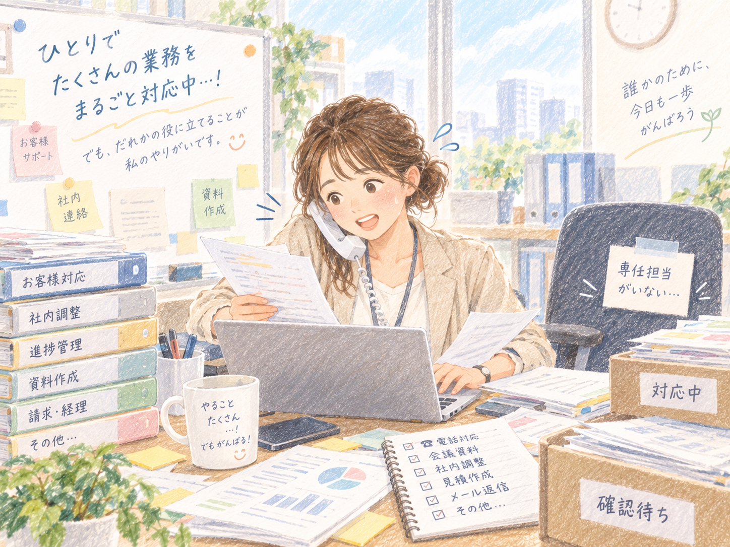 専任担当者がいないイメージ