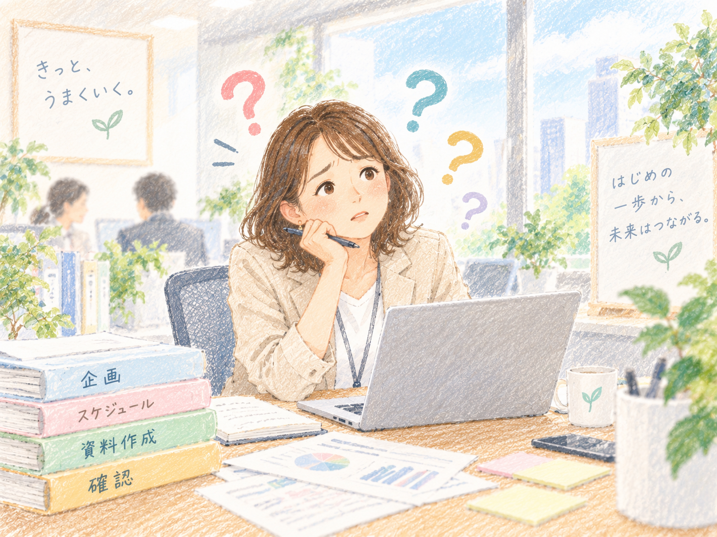 何から始めればいいかわからないイメージ